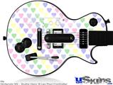 Guitar Hero III Wii Les Paul Skin - Pastel Hearts on White