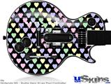 Guitar Hero III Wii Les Paul Skin - Pastel Hearts on Black