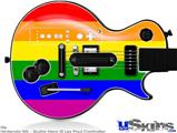 Guitar Hero III Wii Les Paul Skin - Rainbow Stripes