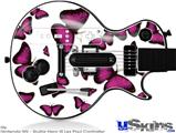 Guitar Hero III Wii Les Paul Skin - Butterflies Purple
