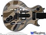 Guitar Hero III Wii Les Paul Skin - Camouflage Brown
