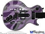 Guitar Hero III Wii Les Paul Skin - Camouflage Purple