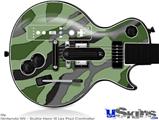 Guitar Hero III Wii Les Paul Skin - Camouflage Green
