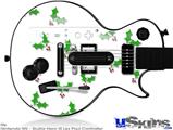 Guitar Hero III Wii Les Paul Skin - Holly Leaves on White