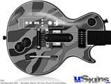 Guitar Hero III Wii Les Paul Skin - Camouflage Gray