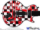 Guitar Hero III Wii Les Paul Skin - Checkerboard Splatter