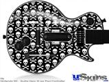 Guitar Hero III Wii Les Paul Skin - Skull Crossbones Pattern