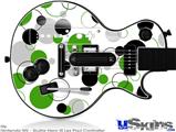 Guitar Hero III Wii Les Paul Skin - Lots of Dots Green on White