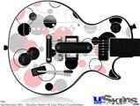 Guitar Hero III Wii Les Paul Skin - Lots of Dots Pink on White