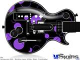 Guitar Hero III Wii Les Paul Skin - Lots of Dots Purple on Black