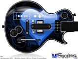 Guitar Hero III Wii Les Paul Skin - Glass Heart Grunge Blue