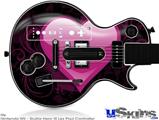 Guitar Hero III Wii Les Paul Skin - Glass Heart Grunge Hot Pink
