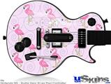 Guitar Hero III Wii Les Paul Skin - Flamingos on Pink