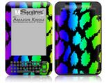 Rainbow Leopard - Decal Style Skin fits Amazon Kindle 3 Keyboard (with 6 inch display)