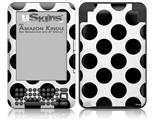 Kearas Polka Dots White And Black - Decal Style Skin fits Amazon Kindle 3 Keyboard (with 6 inch display)