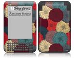 Flowers Pattern 04 - Decal Style Skin fits Amazon Kindle 3 Keyboard (with 6 inch display)