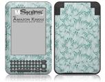 Flowers Pattern 09 - Decal Style Skin fits Amazon Kindle 3 Keyboard (with 6 inch display)