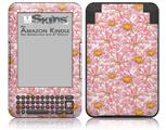 Flowers Pattern 12 - Decal Style Skin fits Amazon Kindle 3 Keyboard (with 6 inch display)
