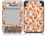 Flowers Pattern 14 - Decal Style Skin fits Amazon Kindle 3 Keyboard (with 6 inch display)