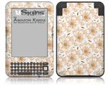 Flowers Pattern 15 - Decal Style Skin fits Amazon Kindle 3 Keyboard (with 6 inch display)