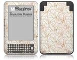 Flowers Pattern 17 - Decal Style Skin fits Amazon Kindle 3 Keyboard (with 6 inch display)
