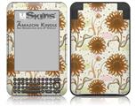 Flowers Pattern 19 - Decal Style Skin fits Amazon Kindle 3 Keyboard (with 6 inch display)