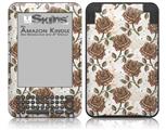 Flowers Pattern Roses 20 - Decal Style Skin fits Amazon Kindle 3 Keyboard (with 6 inch display)