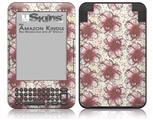 Flowers Pattern 23 - Decal Style Skin fits Amazon Kindle 3 Keyboard (with 6 inch display)