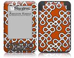 Locknodes 03 Burnt Orange - Decal Style Skin fits Amazon Kindle 3 Keyboard (with 6 inch display)