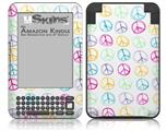 Kearas Peace Signs - Decal Style Skin fits Amazon Kindle 3 Keyboard (with 6 inch display)