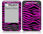 Pink Zebra - Decal Style Skin fits Amazon Kindle 3 Keyboard (with 6 inch display)