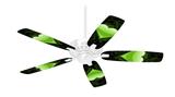 Glass Heart Grunge Green - Ceiling Fan Skin Kit fits most 42 inch fans (FAN and BLADES SOLD SEPARATELY)