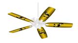 Iowa Hawkeyes Herky on Black and Gold - Ceiling Fan Skin Kit fits most 42 inch fans (FAN and BLADES SOLD SEPARATELY)