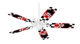 Emo Skull 5 - Ceiling Fan Skin Kit fits most 42 inch fans (FAN and BLADES SOLD SEPARATELY)
