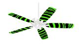 Zebra Green - Ceiling Fan Skin Kit fits most 42 inch fans (FAN and BLADES SOLD SEPARATELY)