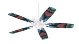 Phat Dyes - Heart - 102 - Ceiling Fan Skin Kit fits most 42 inch fans (FAN and BLADES SOLD SEPARATELY)