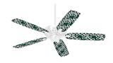 Locknodes 03 Hunter Green - Ceiling Fan Skin Kit fits most 42 inch fans (FAN and BLADES SOLD SEPARATELY)
