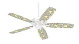 Locknodes 03 Yellow Sunshine - Ceiling Fan Skin Kit fits most 42 inch fans (FAN and BLADES SOLD SEPARATELY)