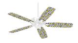 Locknodes 05 Yellow - Ceiling Fan Skin Kit fits most 42 inch fans (FAN and BLADES SOLD SEPARATELY)