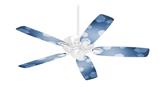 Bokeh Hex Blue - Ceiling Fan Skin Kit fits most 42 inch fans (FAN and BLADES SOLD SEPARATELY)
