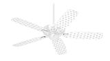Hearts Gray - Ceiling Fan Skin Kit fits most 42 inch fans (FAN and BLADES SOLD SEPARATELY)