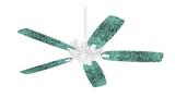 Folder Doodles Seafoam Green - Ceiling Fan Skin Kit fits most 42 inch fans (FAN and BLADES SOLD SEPARATELY)