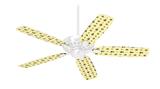 Nautical Anchors Away 02 Yellow Sunshine - Ceiling Fan Skin Kit fits most 42 inch fans (FAN and BLADES SOLD SEPARATELY)