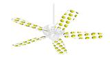 Smileys on White - Ceiling Fan Skin Kit fits most 42 inch fans (FAN and BLADES SOLD SEPARATELY)