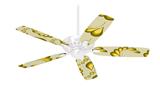 Petals Yellow - Ceiling Fan Skin Kit fits most 42 inch fans (FAN and BLADES SOLD SEPARATELY)