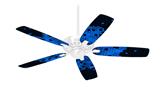 HEX Blue - Ceiling Fan Skin Kit fits most 42 inch fans (FAN and BLADES SOLD SEPARATELY)