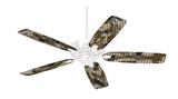 HEX Mesh Camo 01 Brown - Ceiling Fan Skin Kit fits most 42 inch fans (FAN and BLADES SOLD SEPARATELY)
