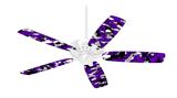 WraptorCamo Digital Camo Purple - Ceiling Fan Skin Kit fits most 42 inch fans (FAN and BLADES SOLD SEPARATELY)
