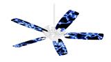 Electrify Blue - Ceiling Fan Skin Kit fits most 42 inch fans (FAN and BLADES SOLD SEPARATELY)