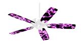 Electrify Hot Pink - Ceiling Fan Skin Kit fits most 42 inch fans (FAN and BLADES SOLD SEPARATELY)